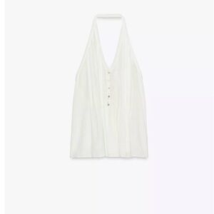 Zara White Halter Top